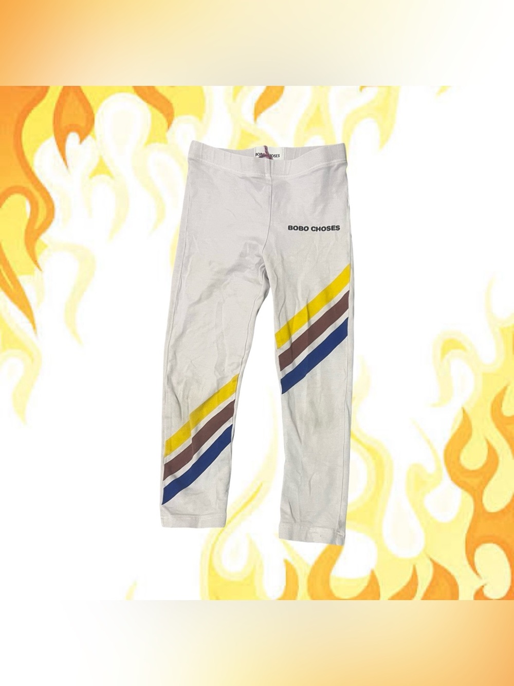 Bobo Choses Retro Stripe Leggings
Play for marks
2-3 years 
Retail $60